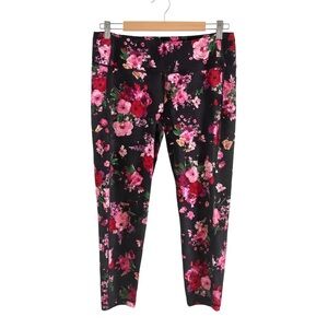 Victoria's Secret On Point Black Floral Crop Leggings w/Pockets Size XL